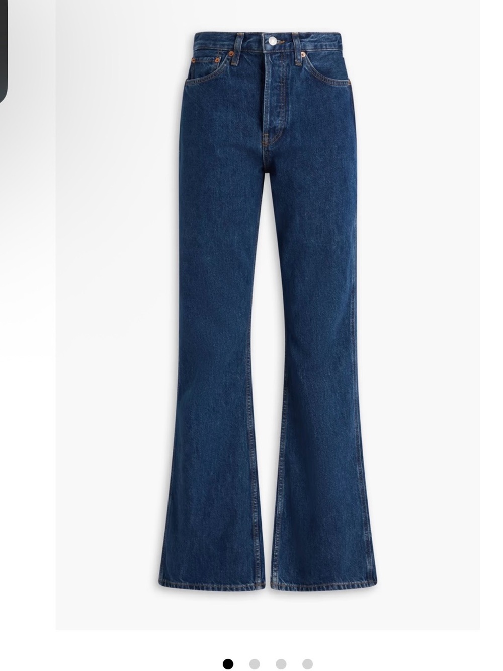 Re/Done Dark Blue High-Rise Flare Jeans